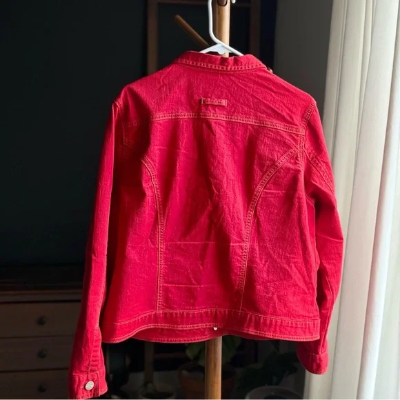 Cabi Red Denim Jacket - Picture 2 of 4